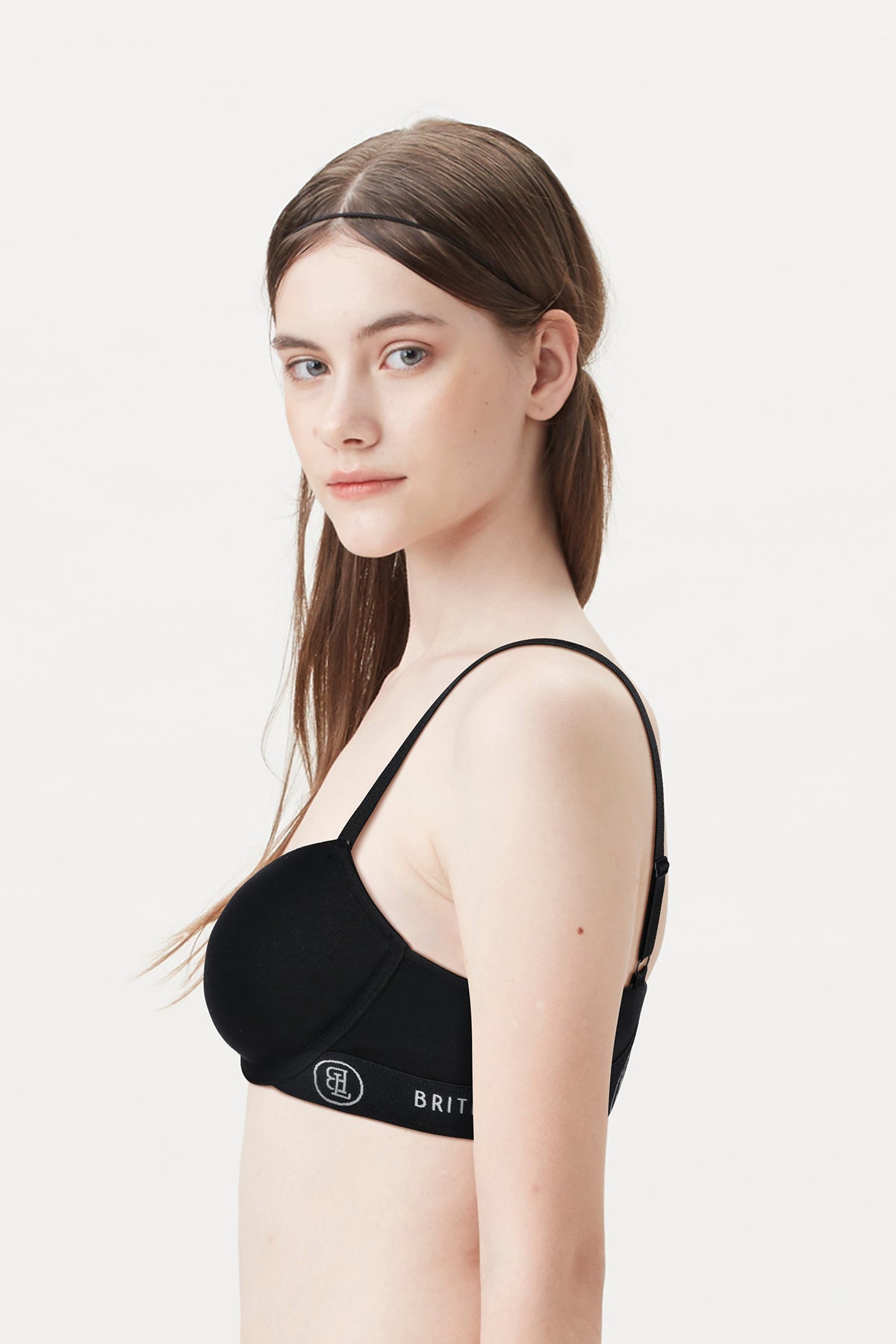 BLS - Cheree Wired And Padded Cotton Bra - Black