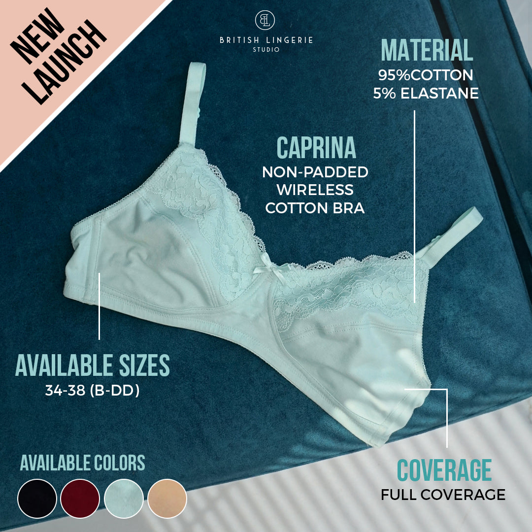 BLS - Caprina Non Wired And Non Padded Cotton Bra - Mint