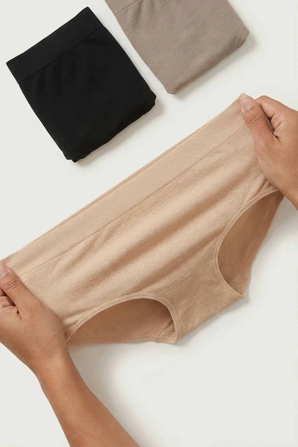 Seamless High Waist Briefs Pack of 3