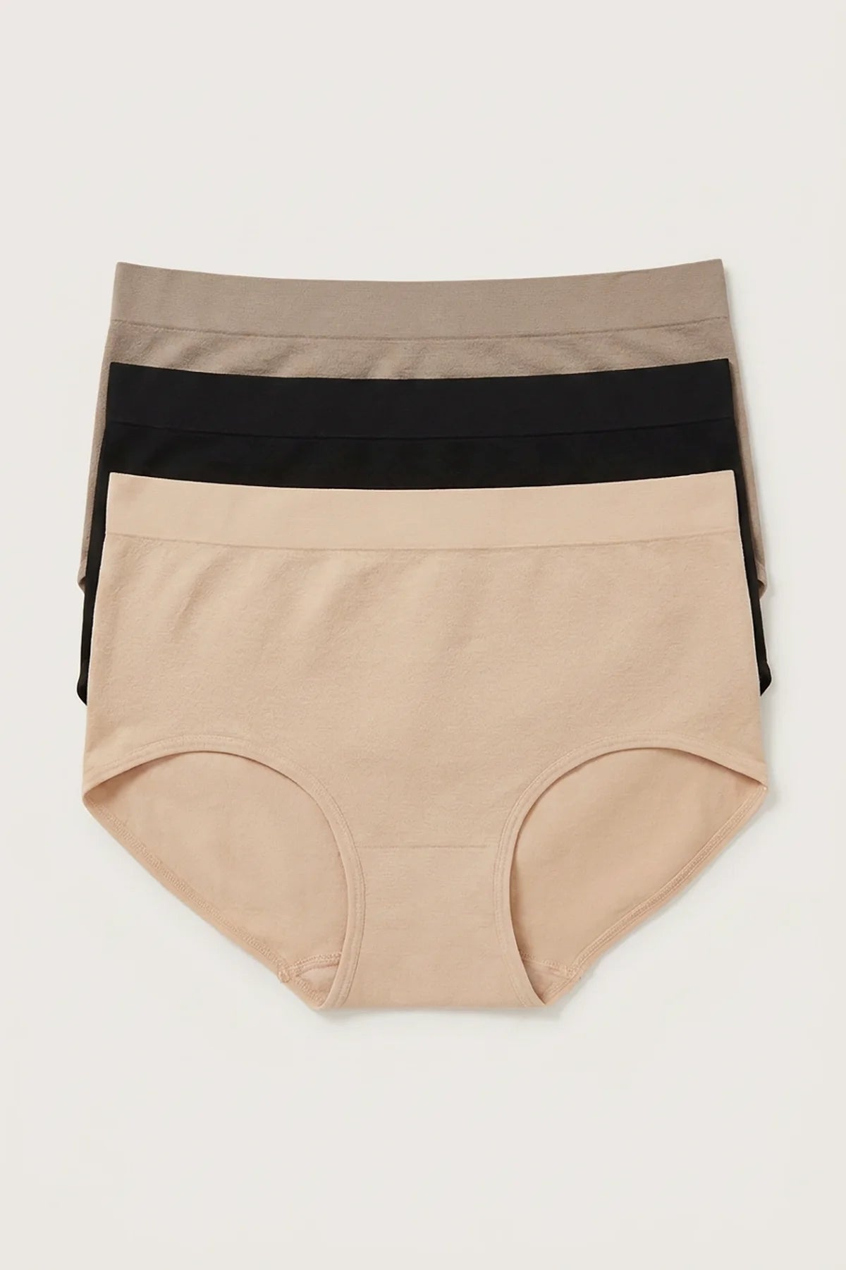 Seamless High Waist Briefs Pack of 3