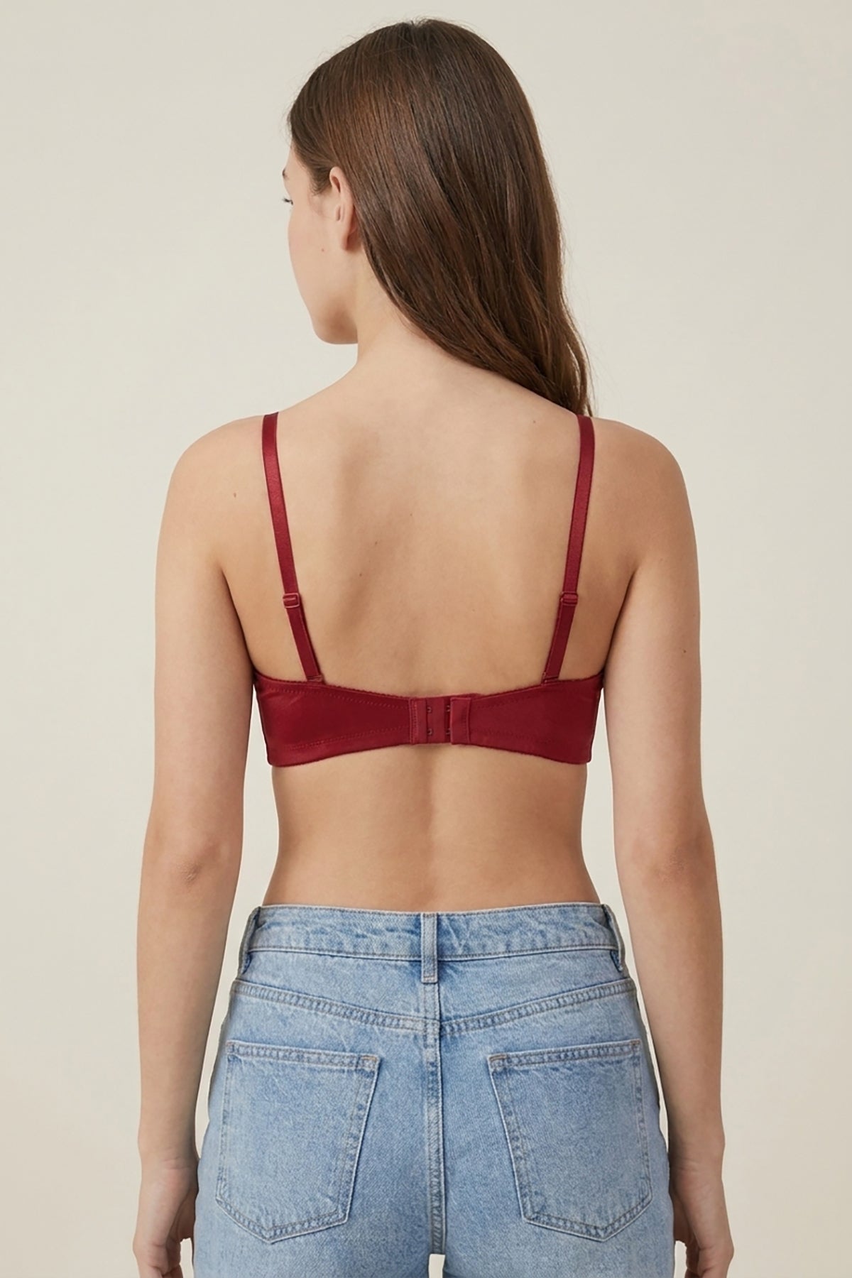 Load image into Gallery viewer, BLS - Clarie Non Wired And Padded Bra - Burgundy