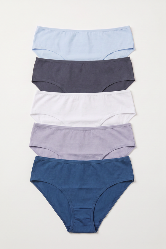 BLS - Clover Mid Rise Cotton Panty - Pack Of 5